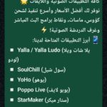 قناة مختصة في بيع مجموهرات ورصيد التصبيقات الصوتية مثال بيغو لايف وتيك توك وغيره من التطبيقات الصوتي