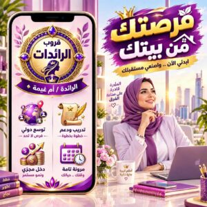 العمل من الجوال مع رائدة الأعمال أ/أم خالد